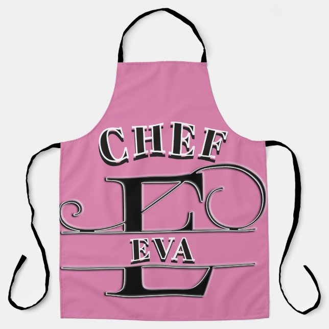 Personalised Monogram (E) Apron (Front)