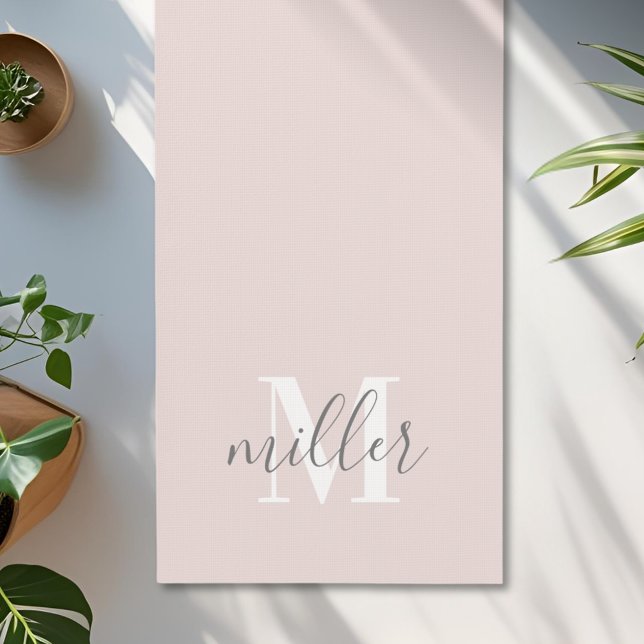 Personalised Monogram Family Name Yoga Mat (Creator Uploaded)