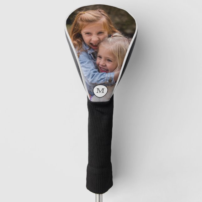 Personalised Monogram Family Photo Golf Head Cover (Front)