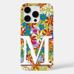 Personalised Monogram  Floral Pattern Phone iPhone 16 Pro Case