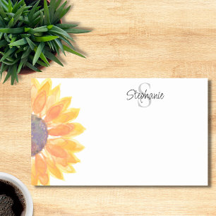 Personalised Monogram Floral Post-it Notes