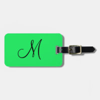 Personalised Monogram Fluorescent Yellow