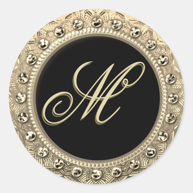 Personalised Monogram Gold Seal (Front)