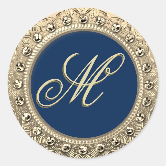 Personalised Monogram Gold Seal (Front)