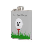 Personalised Monogram Golf Ball Flask