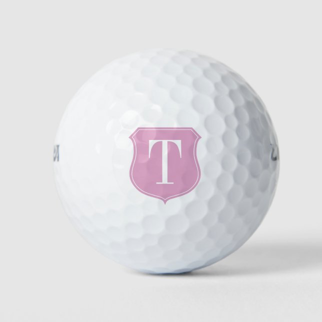 Personalised monogram golf ball gift set for women (Front)