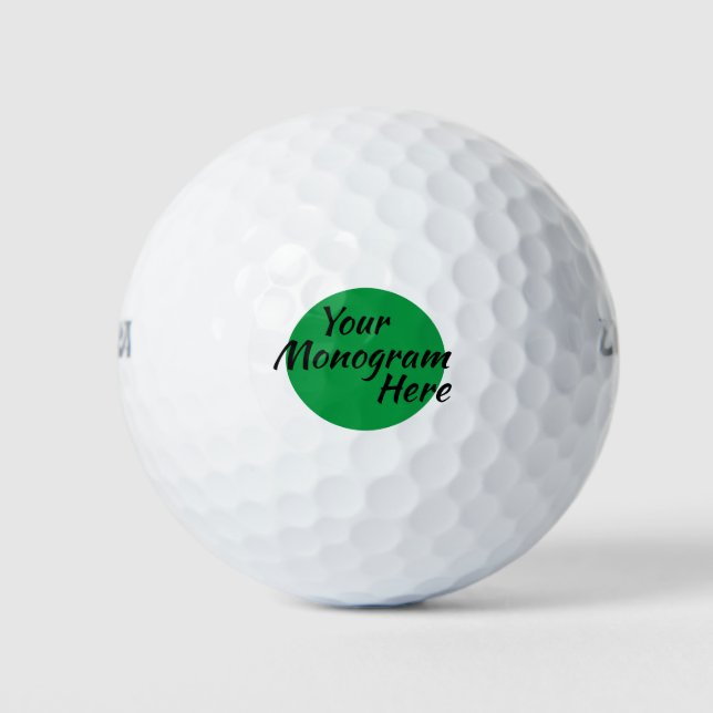 Personalised Monogram Golf Balls Custom Golf Balls (Front)
