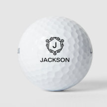 Personalised Monogram Golf Balls with Name