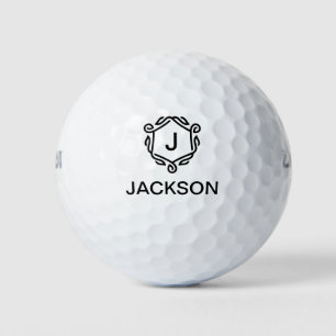 Personalised Monogram Golf Balls with Name 