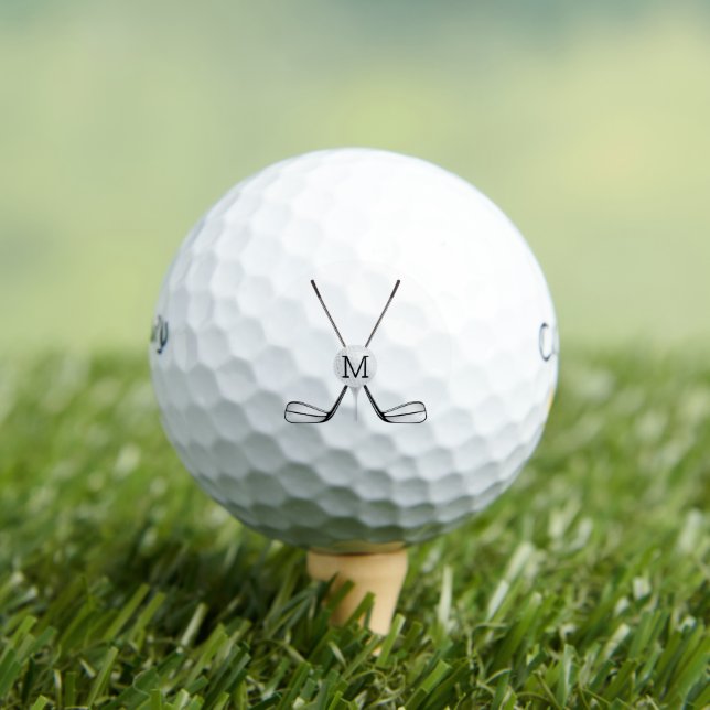 Personalised Monogram Golf Clubs Golf Balls (Insitu Tee)