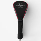 Personalised monogram golf driver cover gift idea