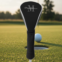 Personalised monogram golf driver cover gift idea