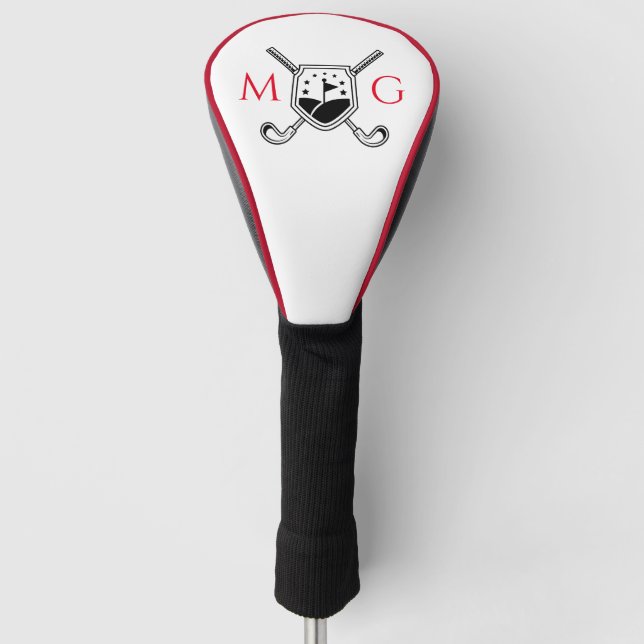 Personalised Monogram Golf Head Cover (Front)