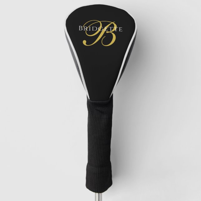 Personalised Monogram Golf Head Cover (Front)