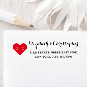 Personalised Monogram Heart Wedding Anniversary