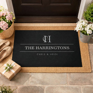 Personalised Monogram Housewarming Wedding Gift Doormat