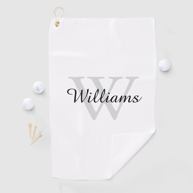 Personalised Monogram Initial and Name Golf Towel (InSitu)