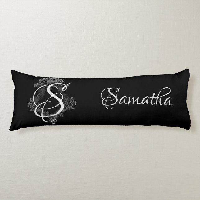 Personalised Monogram Initial Body Cushion (Front)