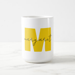 Personalised Monogram Initial Letters Name Coffee Mug