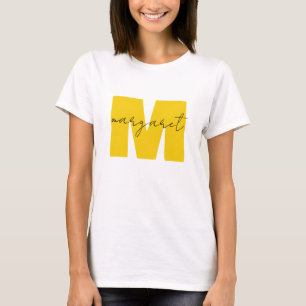 Personalised Monogram Initial Letters Name T-Shirt