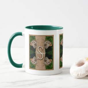 Personalised Monogram Initial Name Butterfly Art Mug