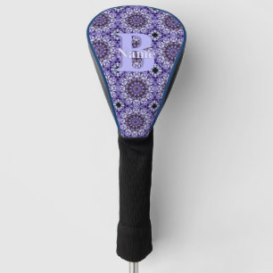 Personalised Monogram Initial Name Floral Art Golf Head Cover