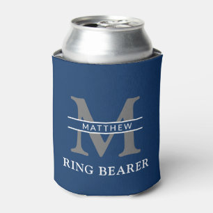 personalised monogram initial & name ring bearer can cooler