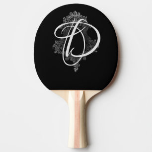 Personalised Monogram Initial  Ping Pong Paddle