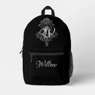 Personalised Monogram Initial  Printed Backpack