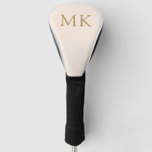 Personalised Monogram Initials Blush Pink Modern Golf Head Cover