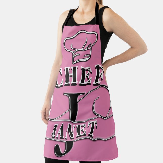 Personalised Monogram (J) Apron (Insitu)