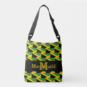 Personalised Monogram JAMAICA FLAG Crossbody Bag