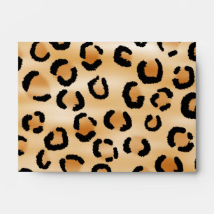 Personalised Monogram Leopard Print Pattern. Envelopes