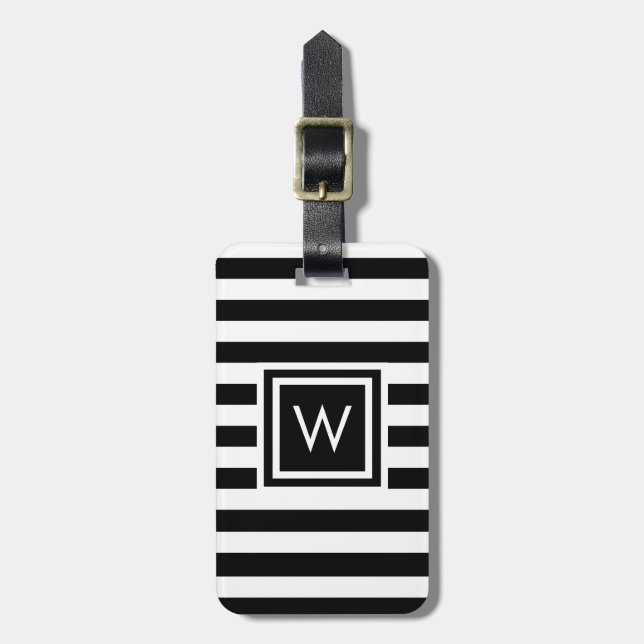 Personalised Monogram Luggage Tag (Front Vertical)