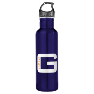 Personalised Monogram Modern Unique Techy 710 Ml Water Bottle