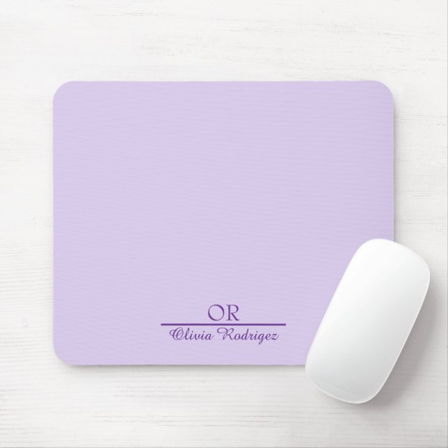 Personalised Monogram Mousepad–Custom Initial  Mouse Mat (With Mouse)