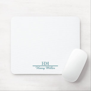 Personalised Monogram Mousepad–Custom Initial Mouse Mat