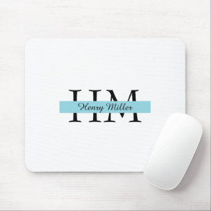 Personalised Monogram Mousepad   Custom Initials