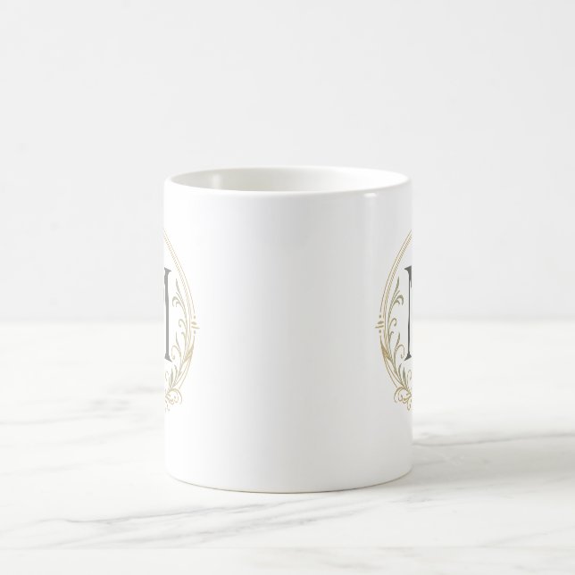 personalised monogram mug  (Center)