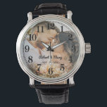 Personalised Monogram Name Custom Photo Watch<br><div class="desc">Personalised  Couple Names Wedding Photo Watch</div>