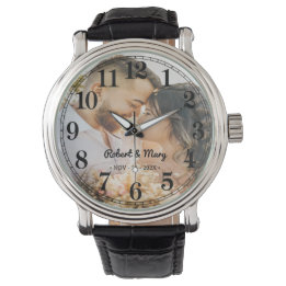 Personalised Monogram Name Custom Photo Watch