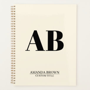Personalised Monogram Name Custom Planner 2027