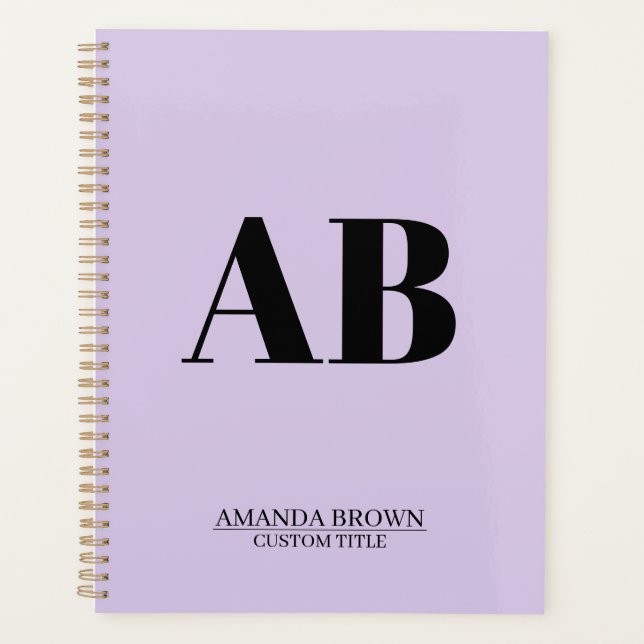 Personalised Monogram Name Custom Planner 2027 (Front)