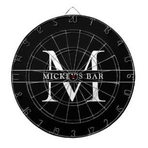Personalised Monogram Name Dartboard