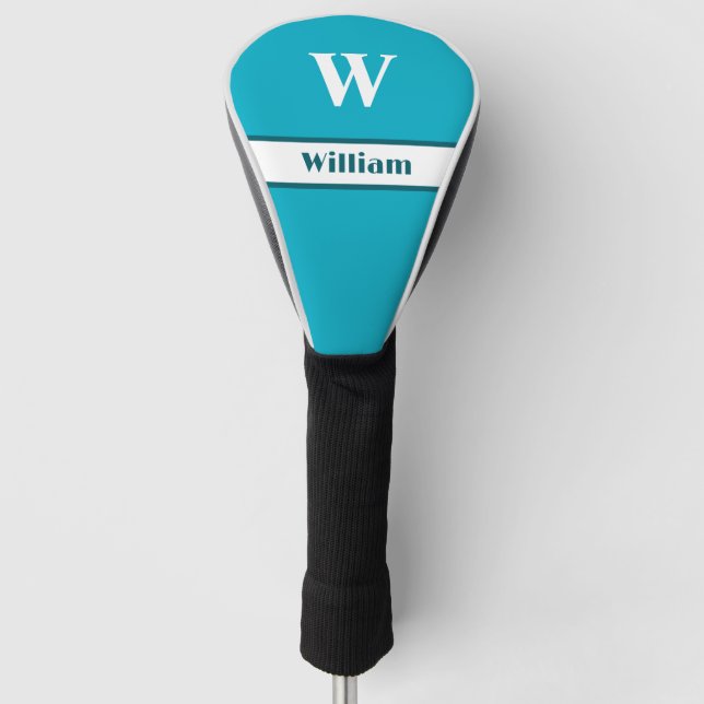Personalised Monogram Name Golf Head Cover (Front)