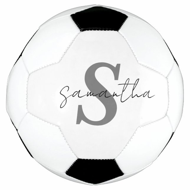 Personalised Monogram Name Initial Football (Front)