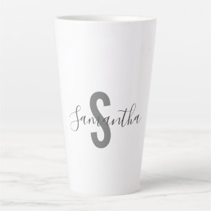 Personalised Monogram Name Latte Mug