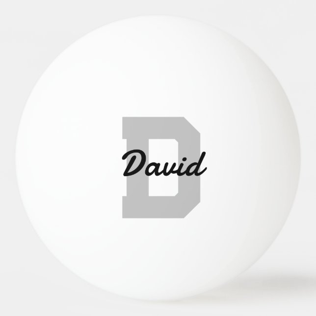 Personalised Monogram Name Ping Pong Ball (Front)