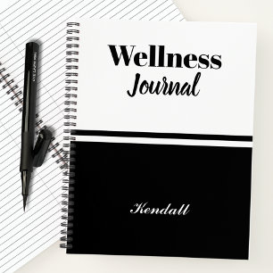 Personalised Monogram Name Script Wellness Journal