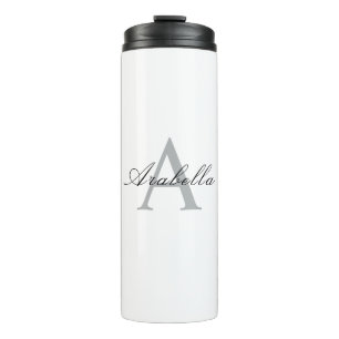 Personalised Monogram  Name  Thermal Tumbler